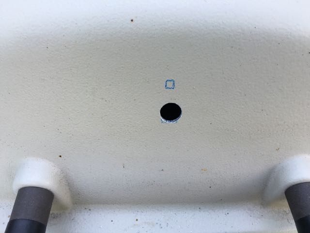 WeberQ 200 Position angezeichnet