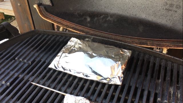 Alupaeckchen auf Rost