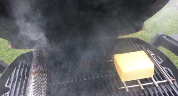 Räucherröhre in Aktion